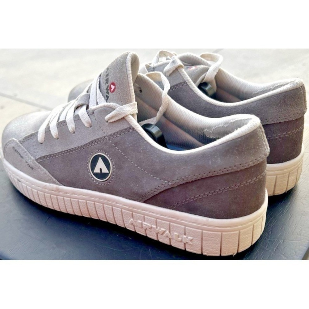 Airwalk Grey Suede Camino Composite Toe Work Skate Casual Shoes Women's 9 (Wide) - Picture 1 of 11